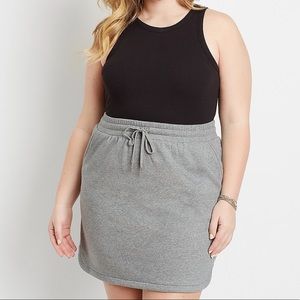 Maurices Gray Sweat Skirt
